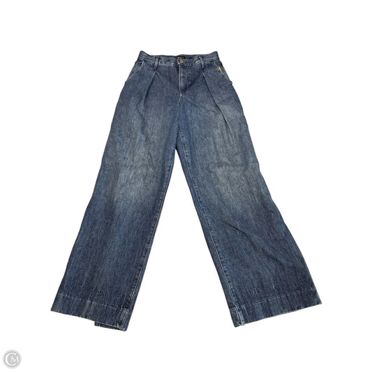 Jeans Wide Leg By Banana Republic In Blue Denim, Size: 2