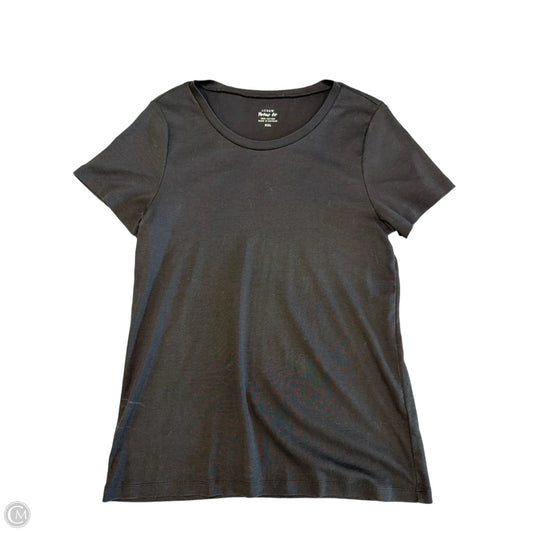 Top Short Sleeve Basic By J. Crew In Black, Size: Xxl