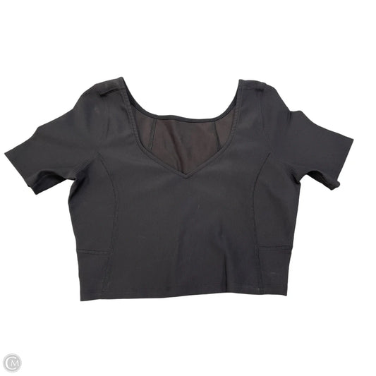Athletic Top Short Sleeve By Lululemon In Black, Size: S
