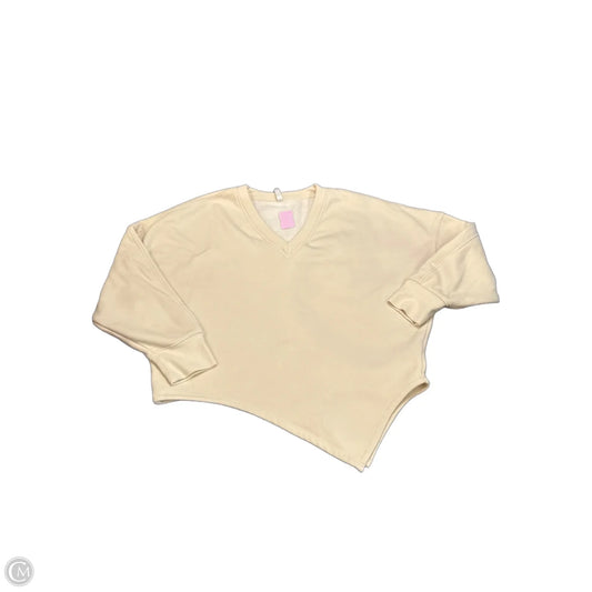 Sweatshirt Crewneck By Fabletics In Cream, Size: M