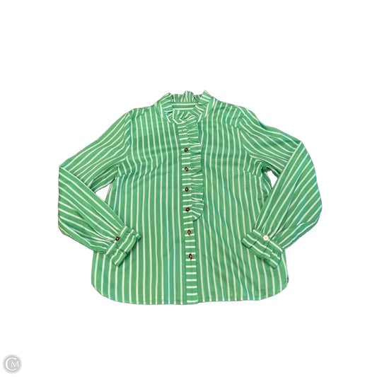 Top Long Sleeve By Talbots In Striped Pattern, Size: Mp