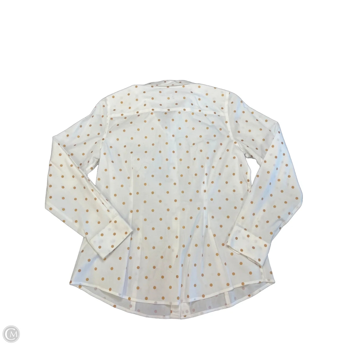 Top Long Sleeve By Talbots In Polkadot Pattern, Size: 8p
