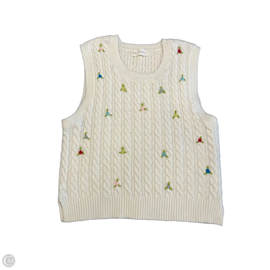 Vest Sweater By By Together In White, Size: S
