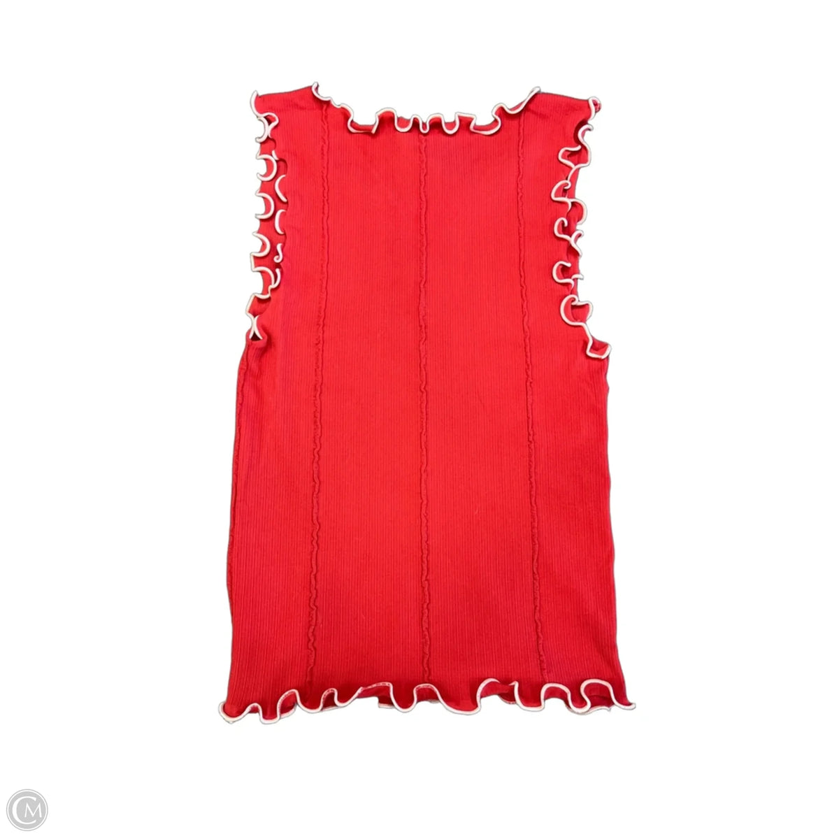 Tank Top By Hem & Thread In Red, Size: S