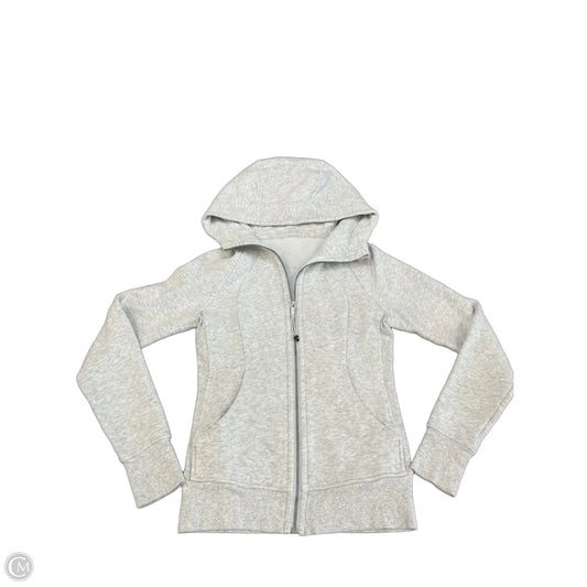 Athletic Jacket By Lululemon In Grey, Size: Xs