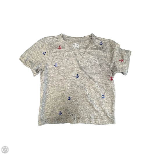 Top Short Sleeve By Chaser In Grey, Size: Xs