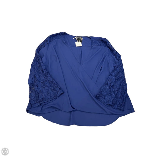 Blouse Long Sleeve By Inc In Blue, Size: 3x