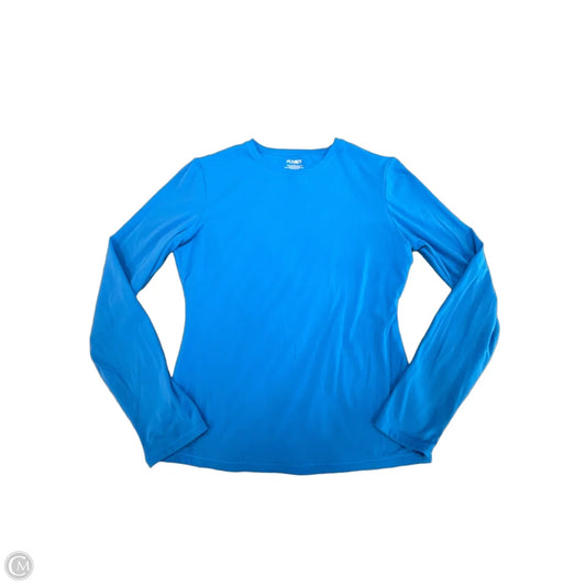Top Long Sleeve Basic By Pumiey In Blue, Size: L