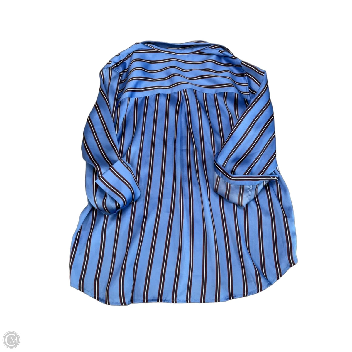 Blouse Long Sleeve By Rails In Striped Pattern, Size: L
