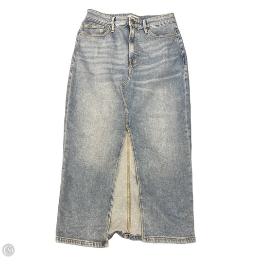 Skirt Midi By Good American In Blue Denim, Size: M