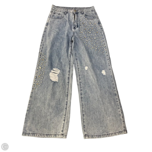 Jeans Wide Leg By Anewsta In Blue Denim, Size: M