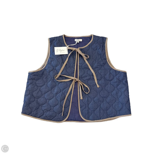 Vest Puffer & Quilted By Polagram In Blue, Size: Xxl