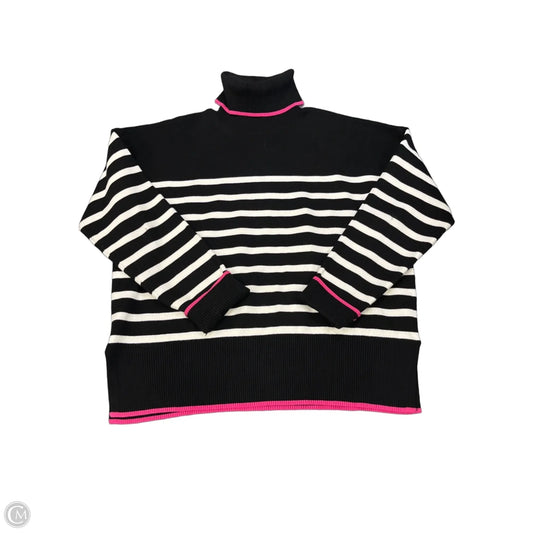 Sweater By Nicole Miller In Striped Pattern, Size: Xl
