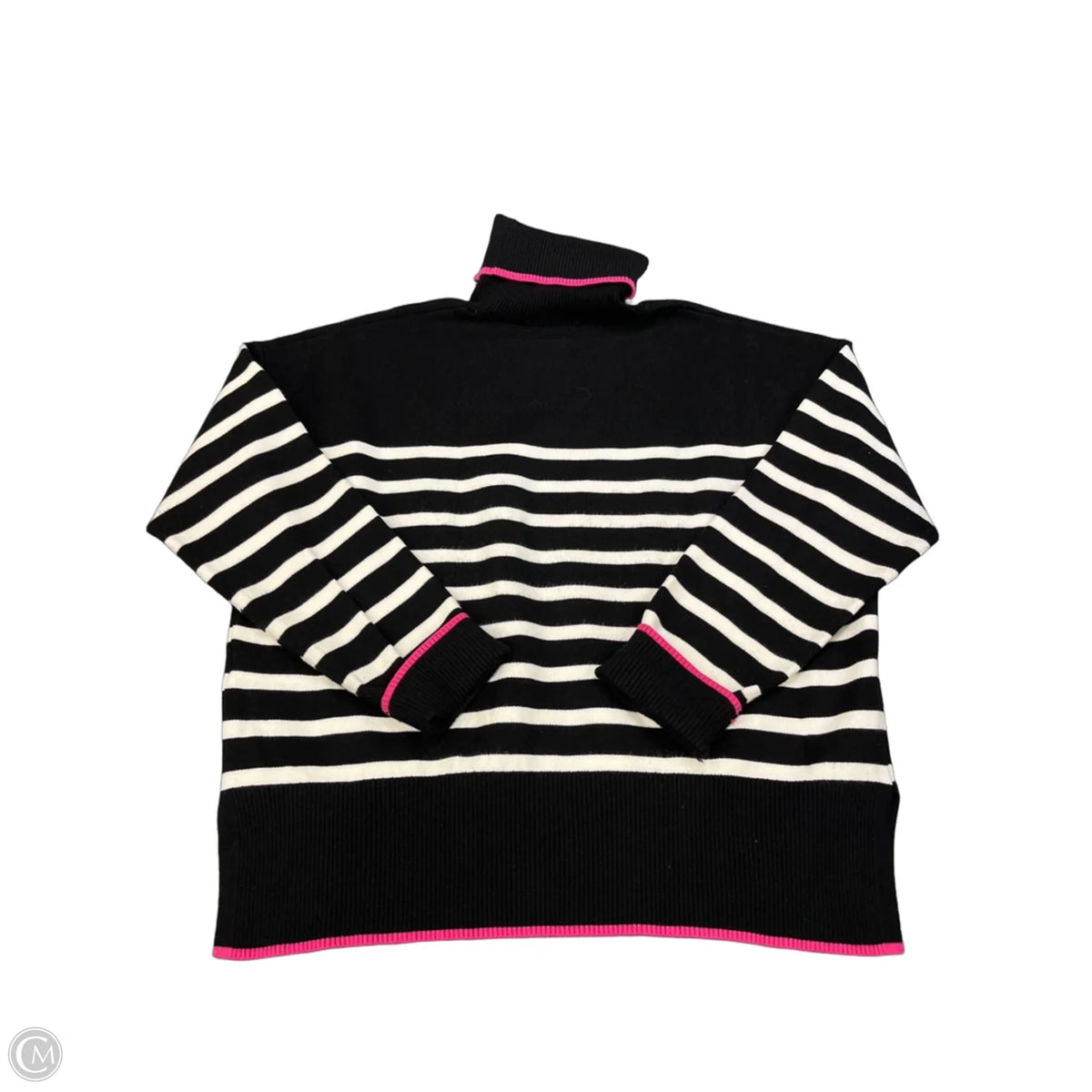 Sweater By Nicole Miller In Striped Pattern, Size: Xl
