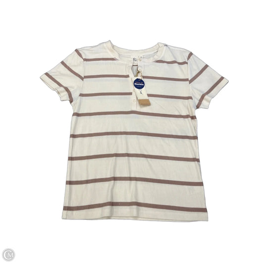 Top Short Sleeve By White Crow In Striped Pattern, Size: Xl
