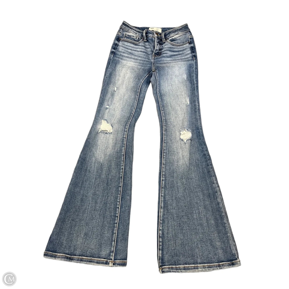 Jeans Flared By Bke In Blue Denim, Size: 0