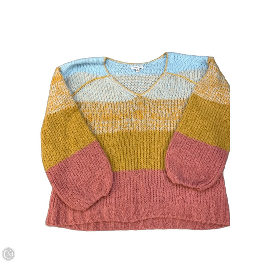 Sweater Designer By Johnny Was In Blue & Pink, Size: S