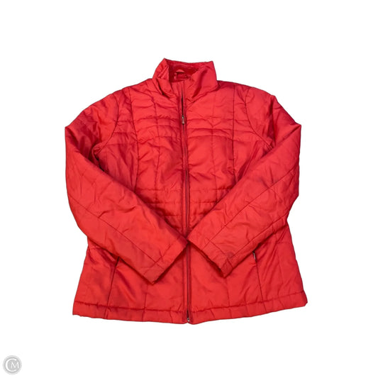 Jacket Puffer & Quilted By Lands End In Red, Size: S