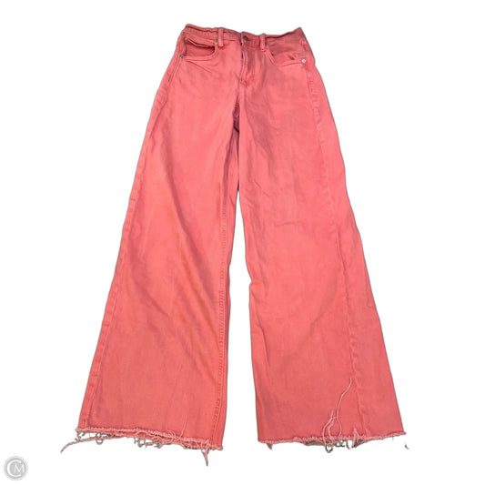 Jeans Wide Leg By Gap In Red Denim, Size: 6