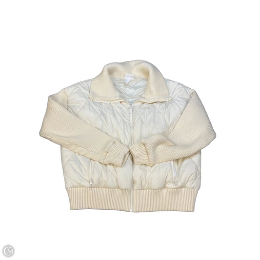 Jacket Puffer & Quilted By Zella In Cream, Size: M