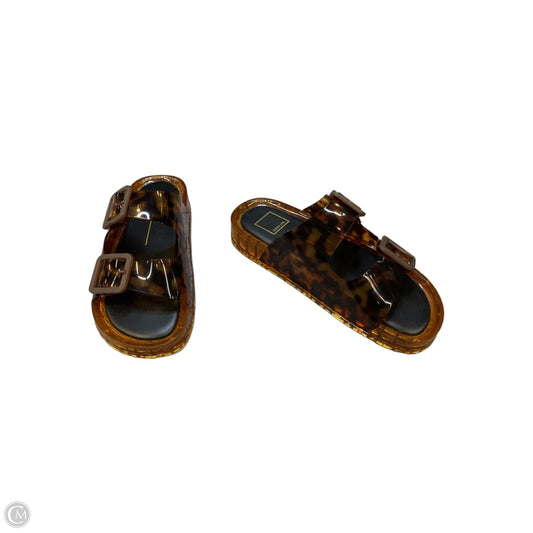 Sandals Flats By Dolce Vita In Tortoise Shell Print, Size: 9