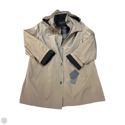Coat Trench Coat By Fleet Street In Tan, Size: Xl