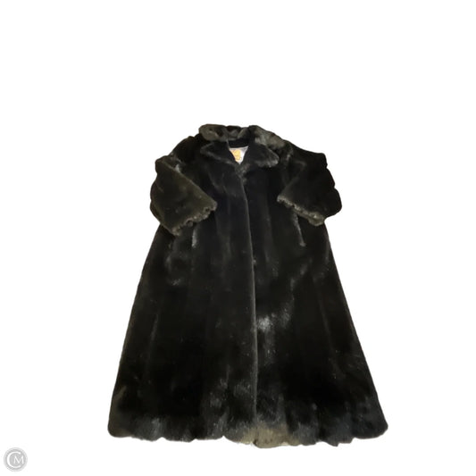 Coat Faux Fur & Sherpa By Dennis Basso Qvc In Black, Size: 2x