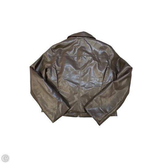 Jacket Moto By Cali 1850 In Brown, Size: L