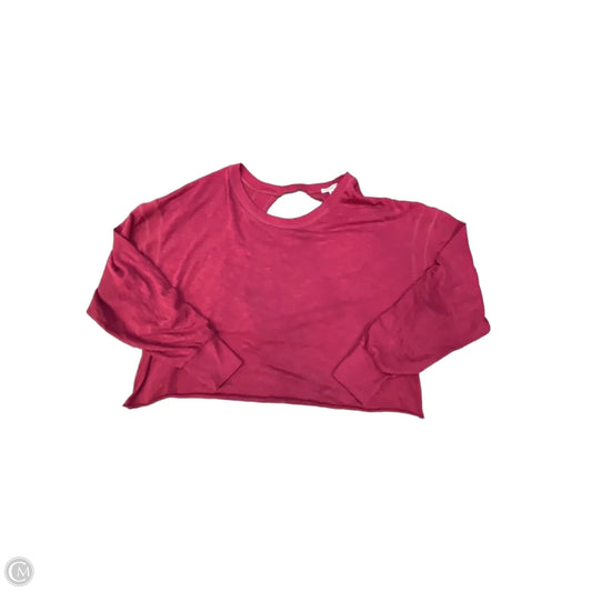 Top Long Sleeve By Sundry In Maroon, Size: M