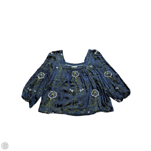 Tunic Long Sleeve By Anthropologie In Blue, Size: S