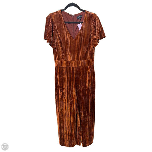 Jumpsuit By Tahari By Arthur Levine In Orange, Size: M