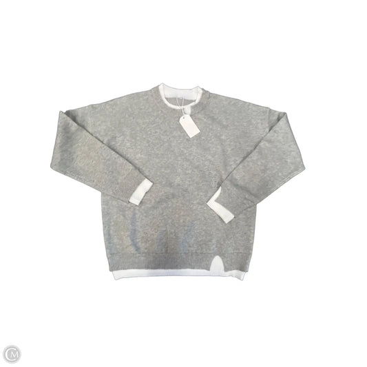 Sweater By Clothes Mentor In Grey & White, Size: Xxl