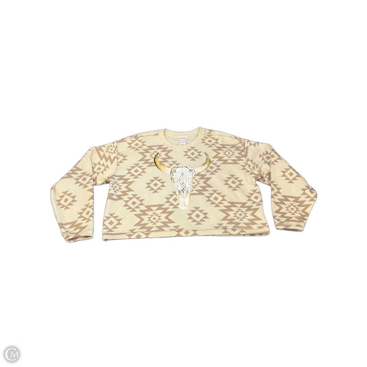 Sweatshirt Crewneck By Ariat In Tan, Size: Xxl