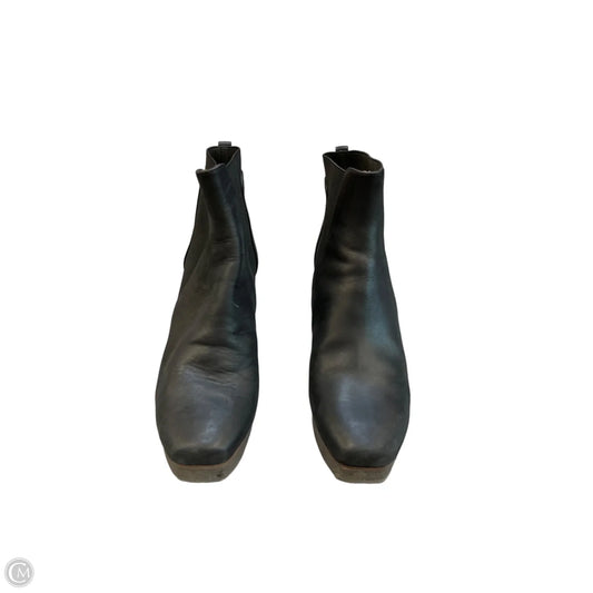 Boots Ankle Heels By Clothes Mentor In Black, Size: 8