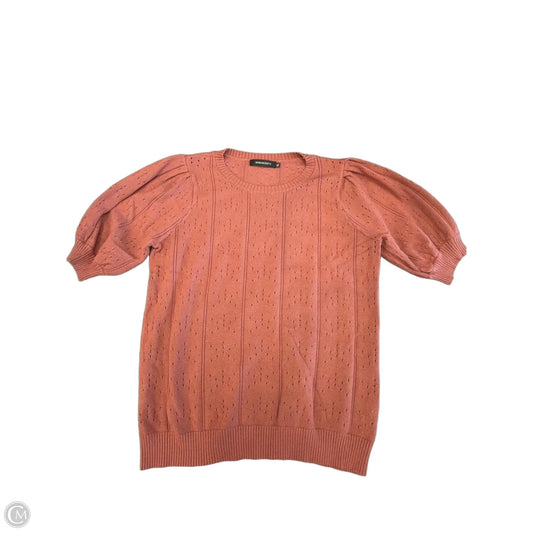 Sweater Short Sleeve By Merokeety In Pink, Size: Xl