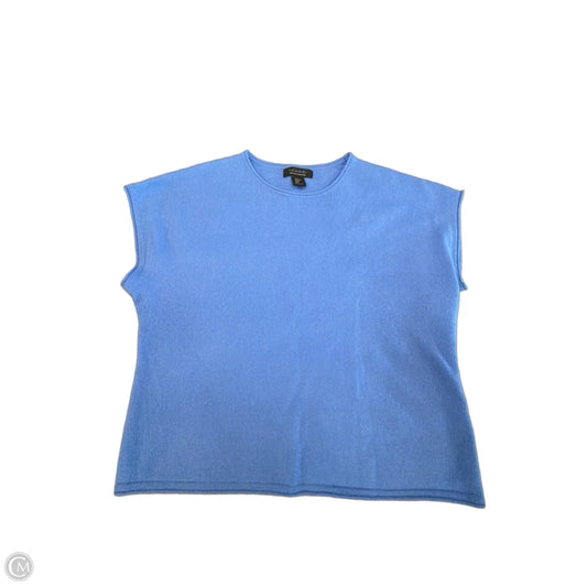 Sweater Short Sleeve By Tahari In Blue, Size: Xl