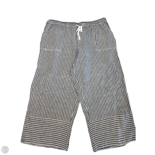 Pants Linen By Casa Cabana In Striped Pattern, Size: Xl