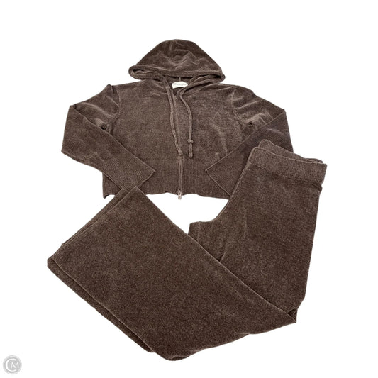 Lounge Set Pants By No Boundaries In Brown, Size: Xl