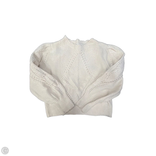 Sweater By Cynthia Rowley In Cream, Size: Xl