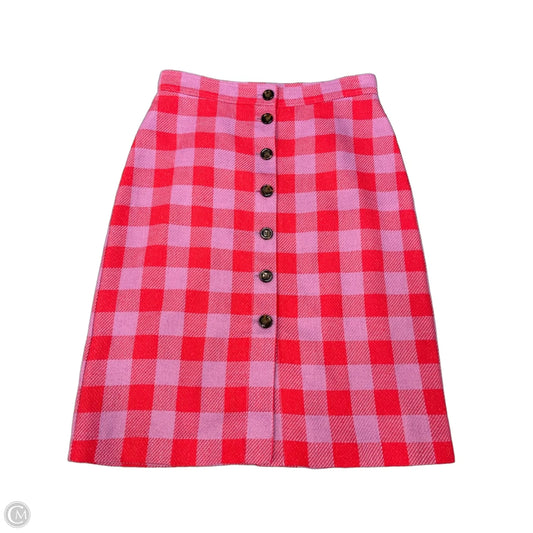 Skirt Midi By Ann Taylor In Plaid Pattern, Size: L