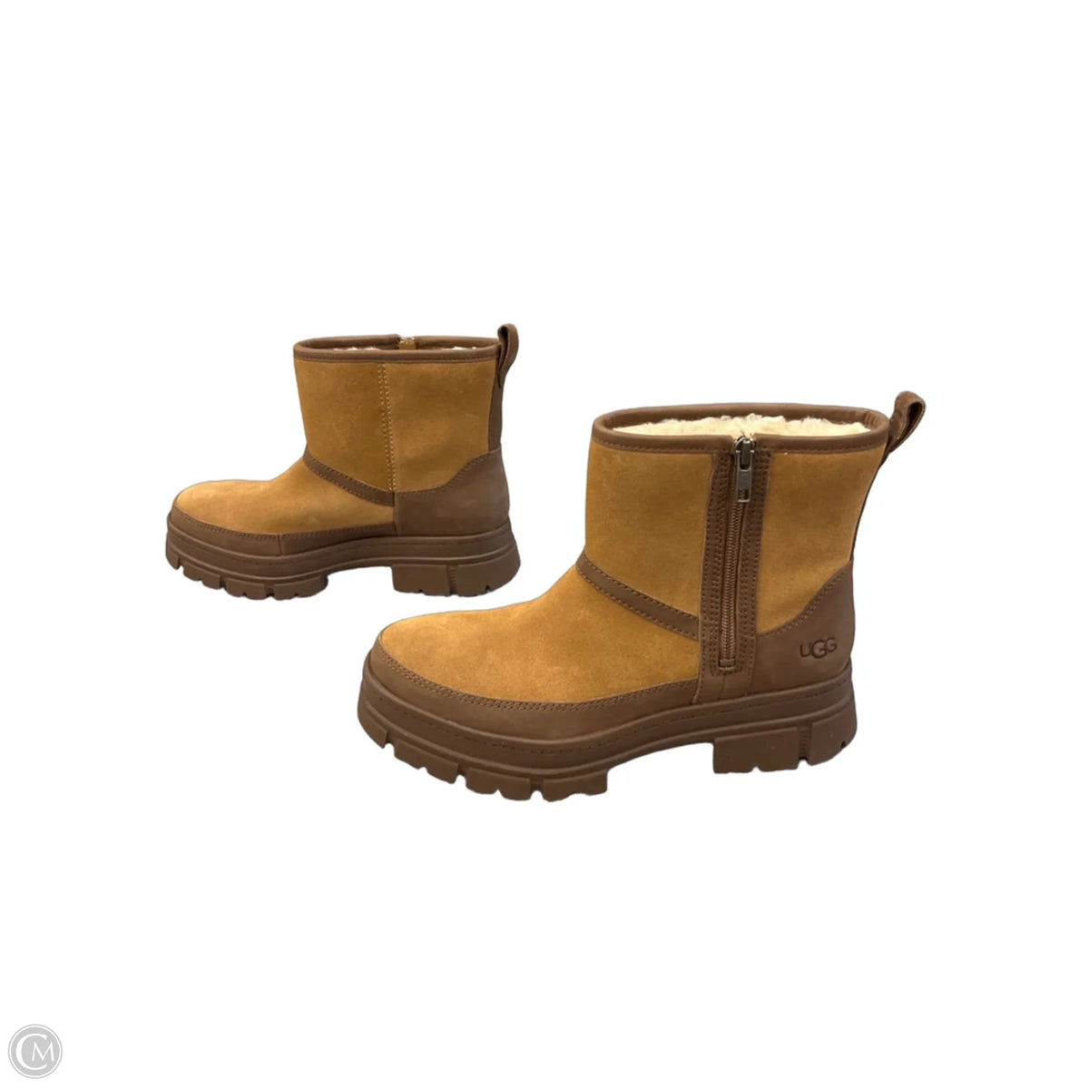 Boots Designer By Ugg In Brown, Size: 10