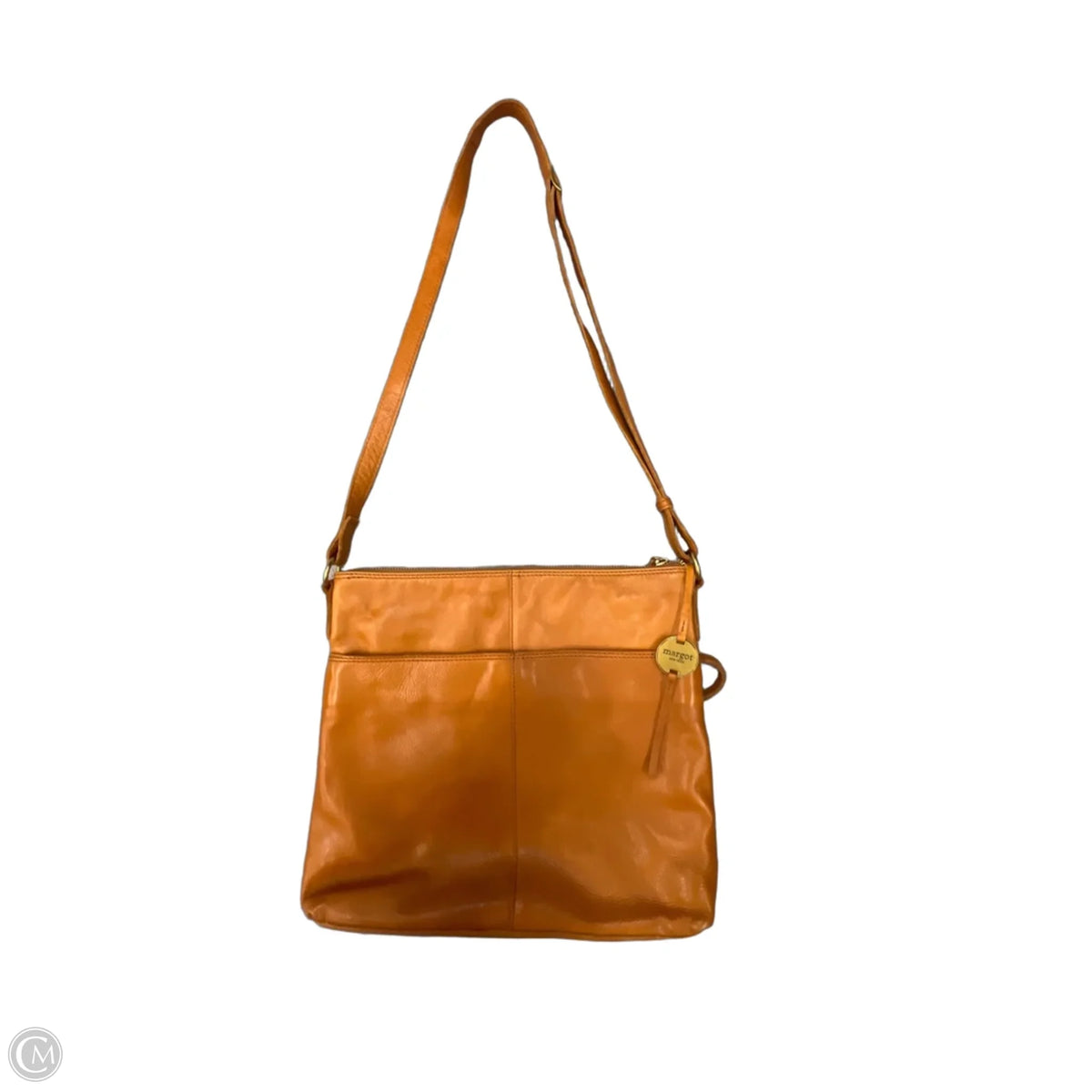 Handbag Leather By Margot, Size: Large
