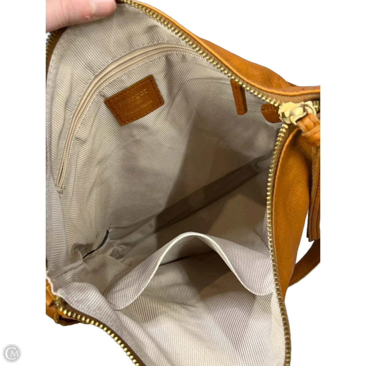 Handbag Leather By Margot, Size: Large