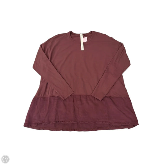 Athletic Top Long Sleeve Crewneck By Lululemon In Purple, Size: S