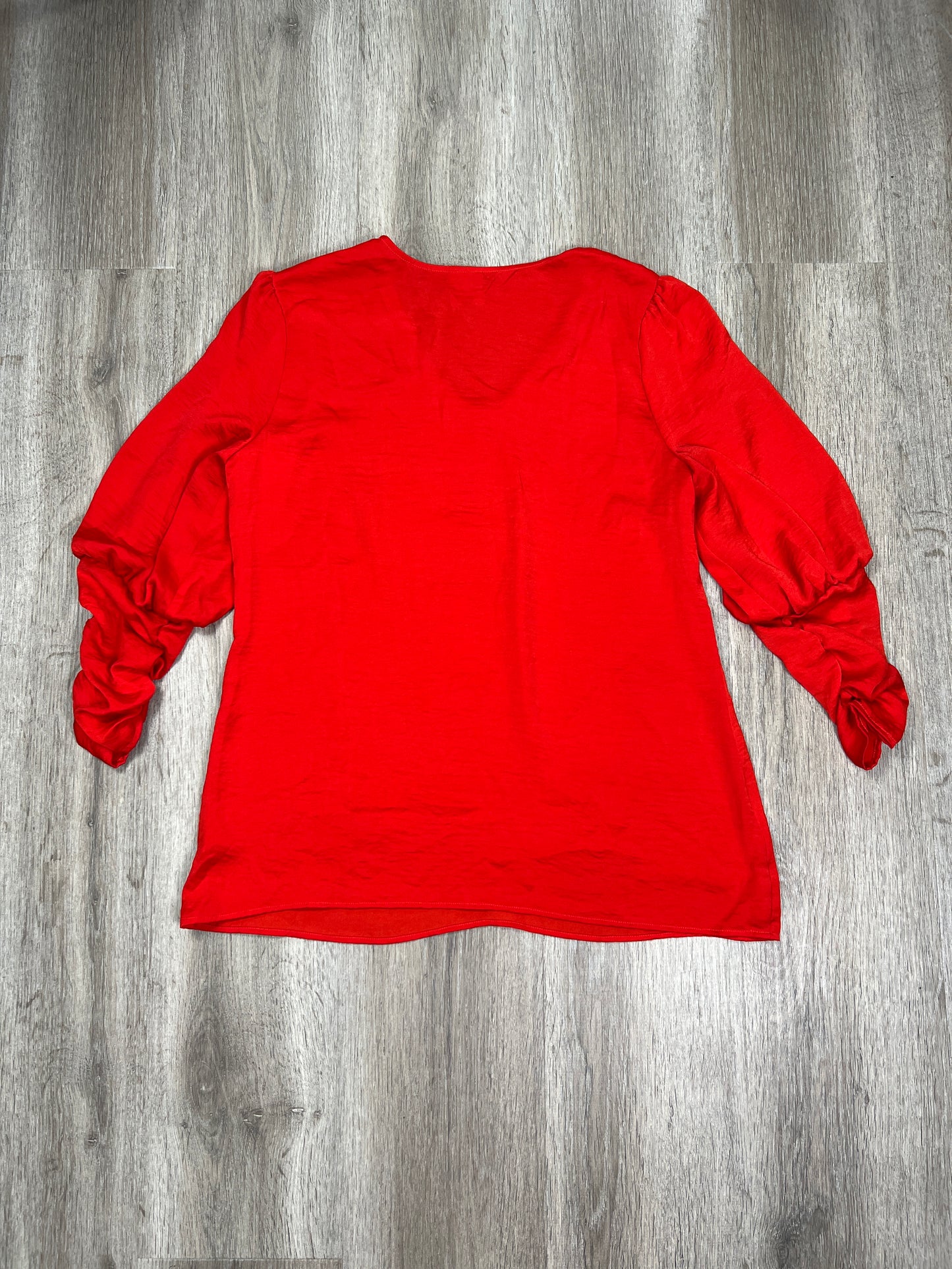 Red Top 3/4 Sleeve Cabi, Size S