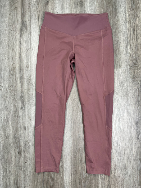 Pink Athletic Leggings Capris Pink, Size M