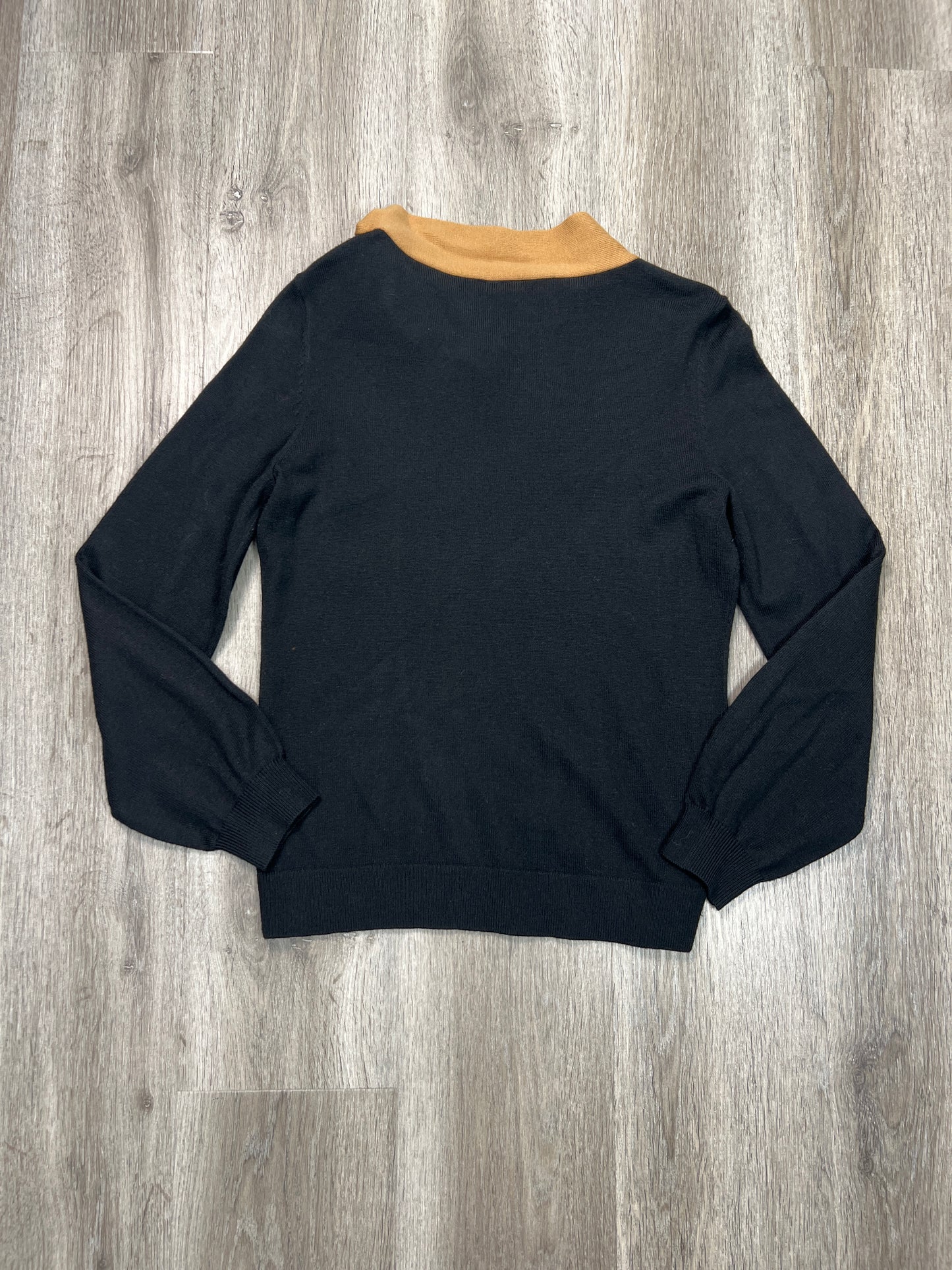 Sweater By Ann Taylor In Black & Tan, Size: M