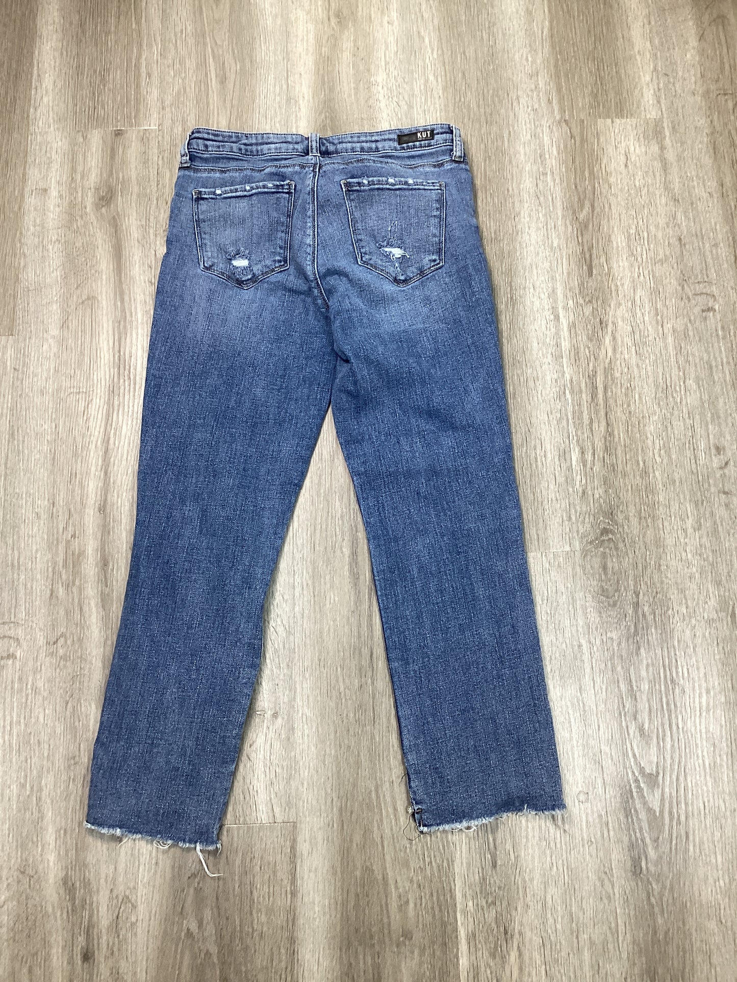 Jeans Straight By Kut In Blue Denim, Size: 6