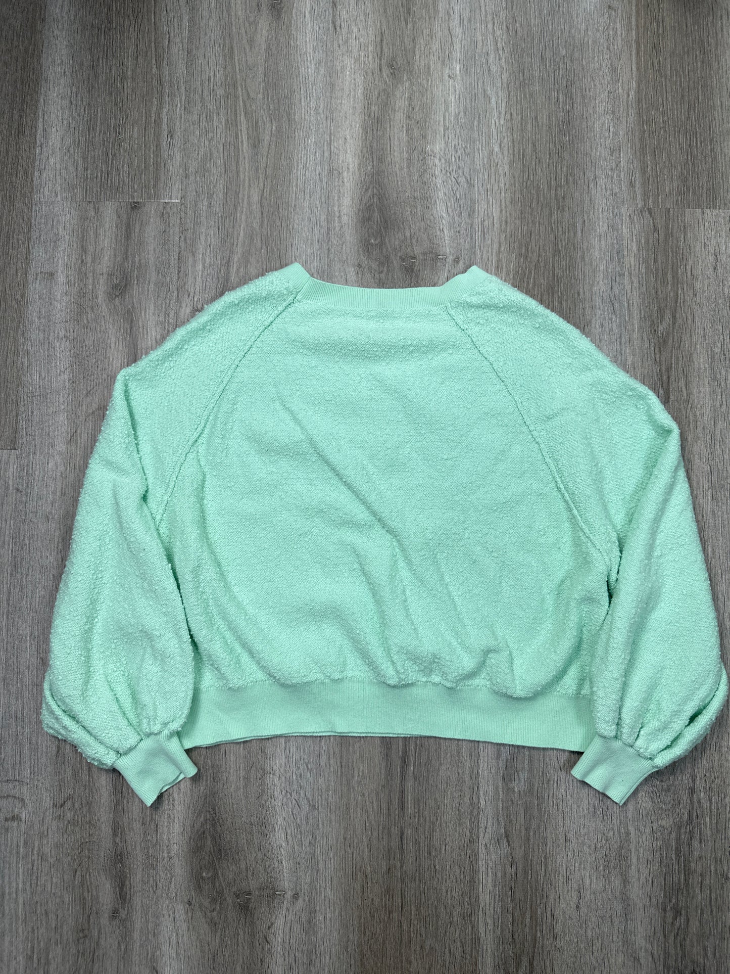 Sweatshirt Crewneck By Free People In Green, Size: S