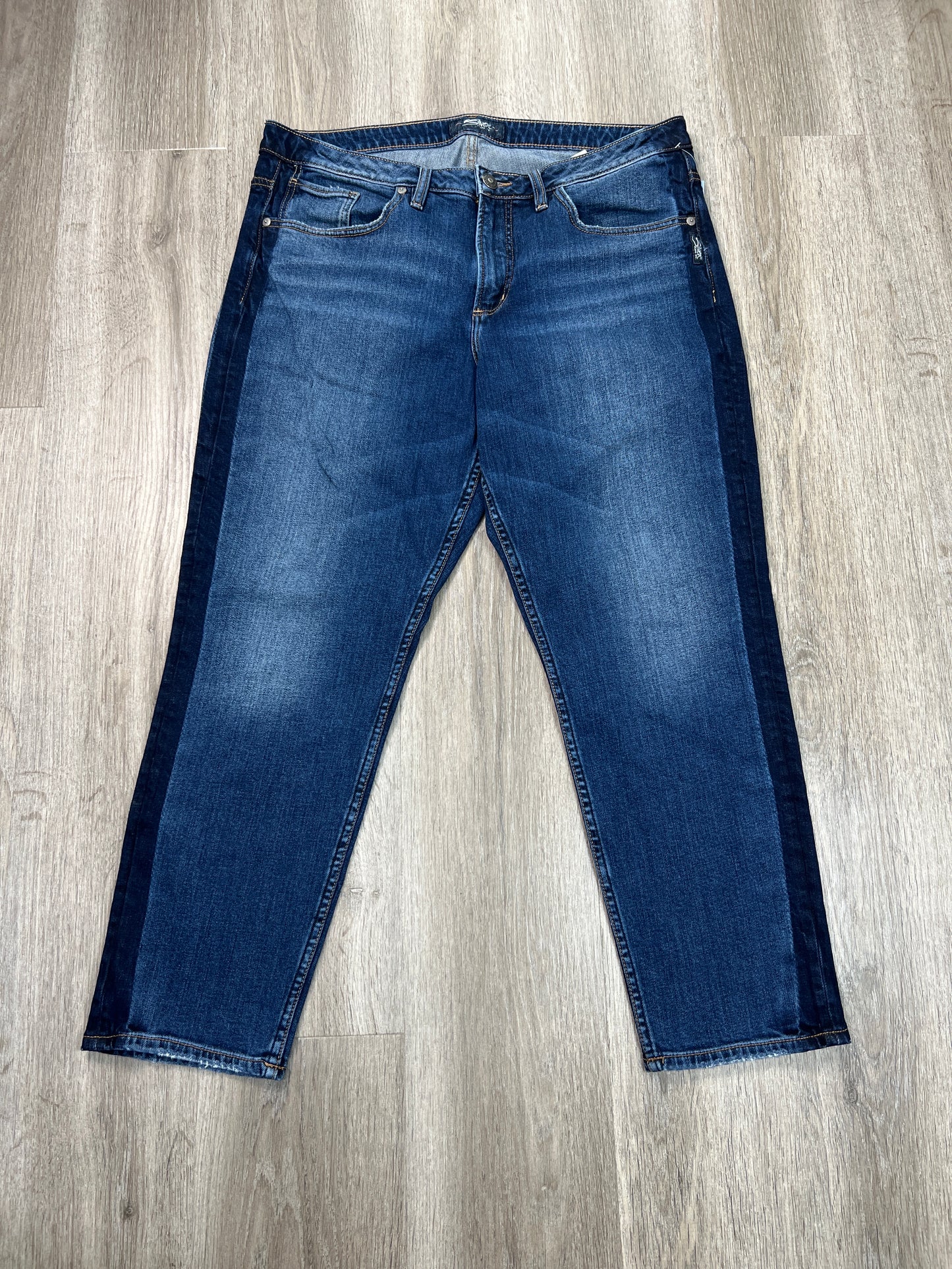 Jeans Straight By Silver In Blue Denim, Size: 14